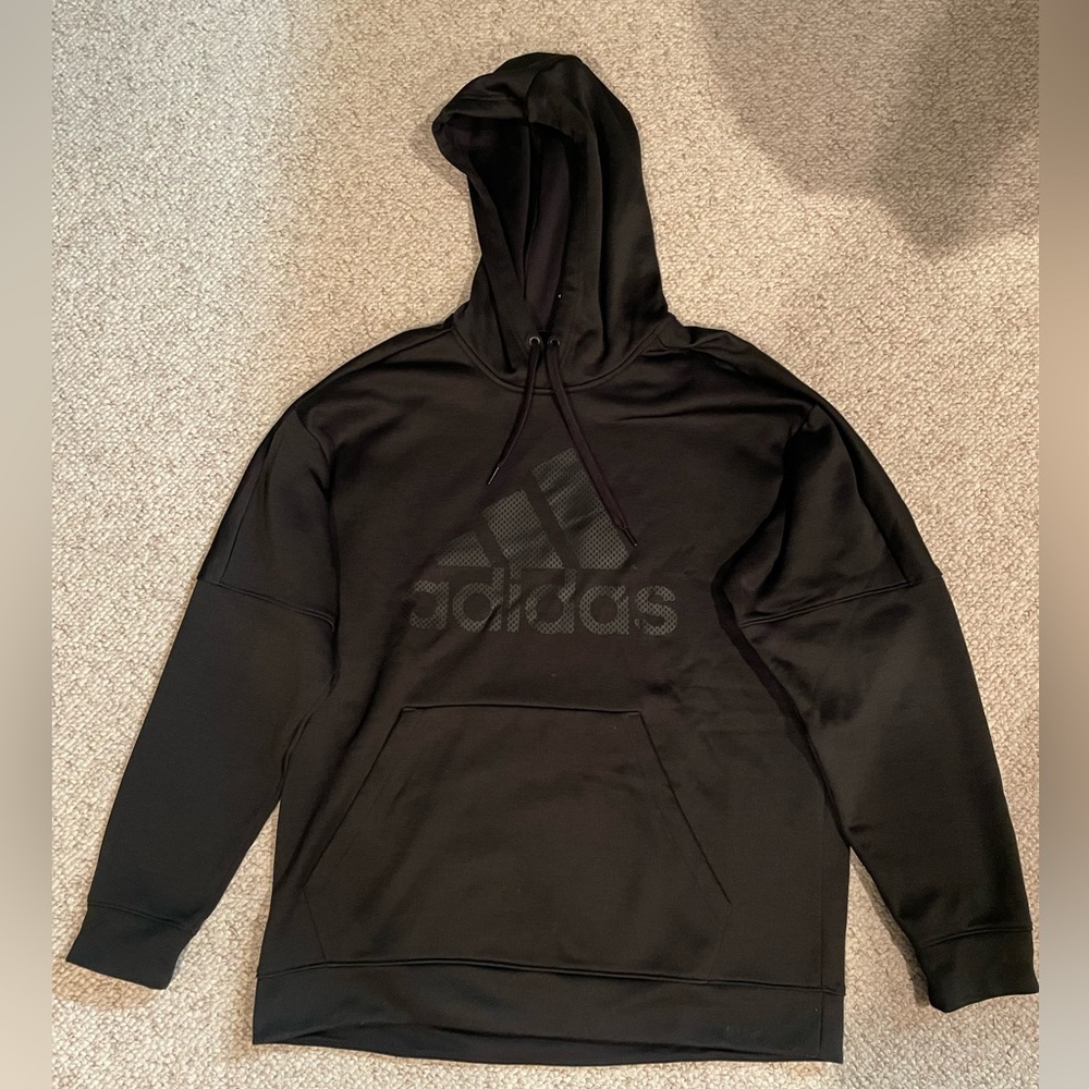 Men’s Adidas Hooded Sweatshirt with Front Pocket